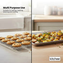 Kitchee 40.5x30.5cm Oven Baking Tray + Cooling Rack 4 Piece Stainless Steel