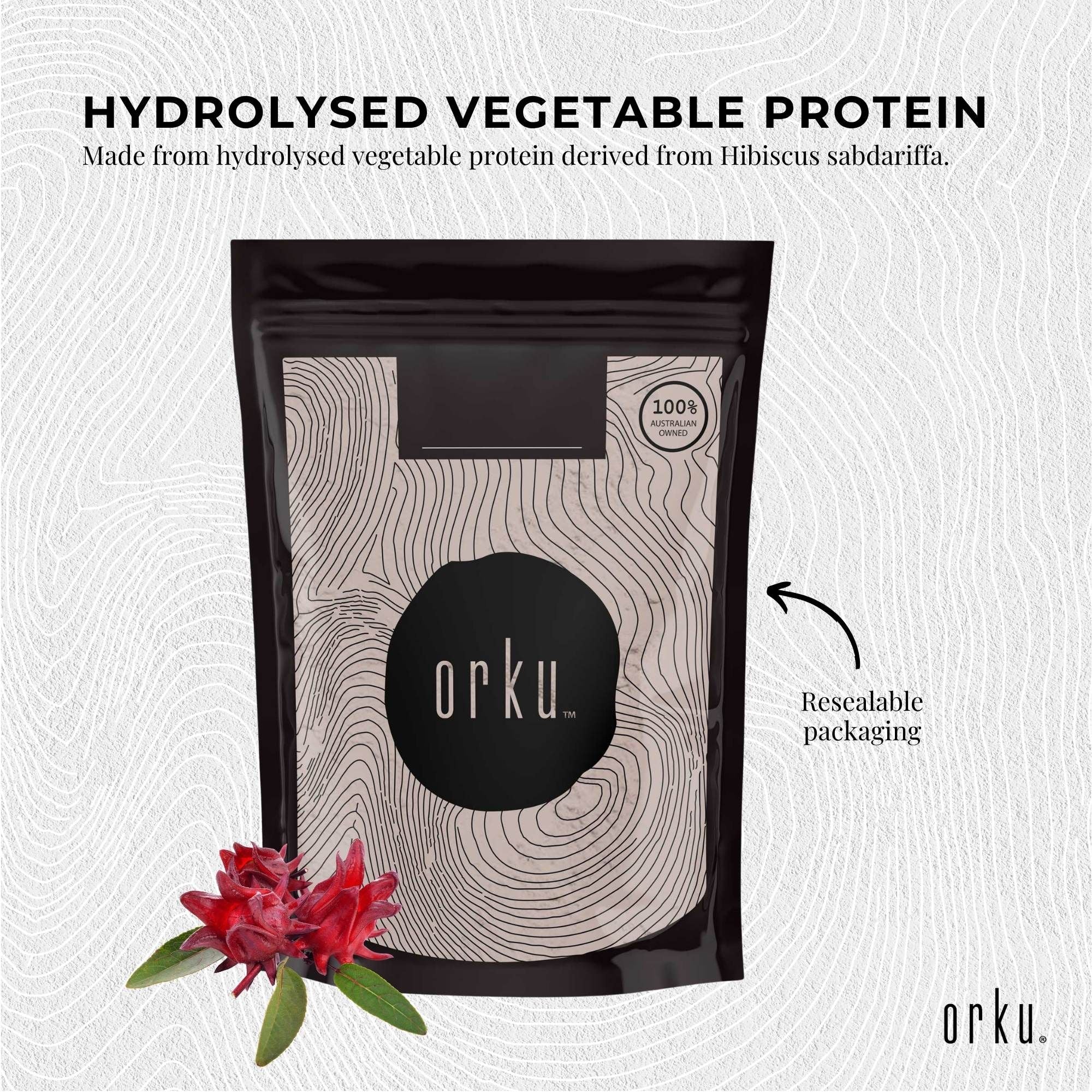 Orku 2Kg Vegan Collagen Plant Based Alternative Powder Hydrolysed Protein