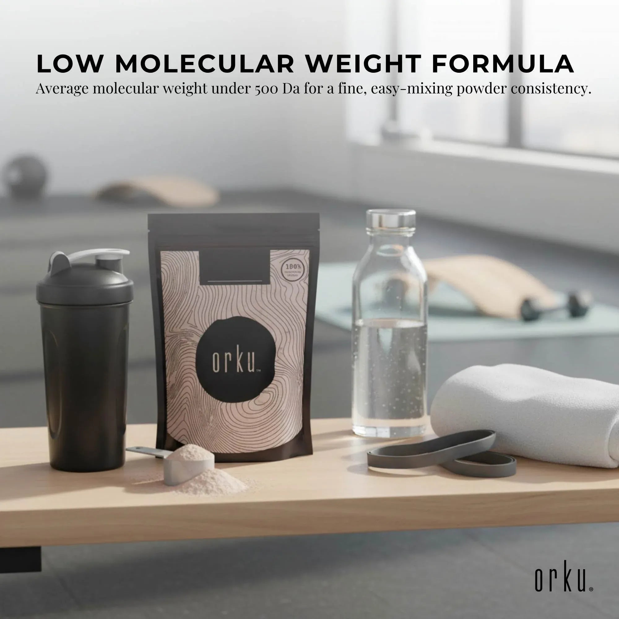 Orku 2Kg Vegan Collagen Plant Based Alternative Powder Hydrolysed Protein