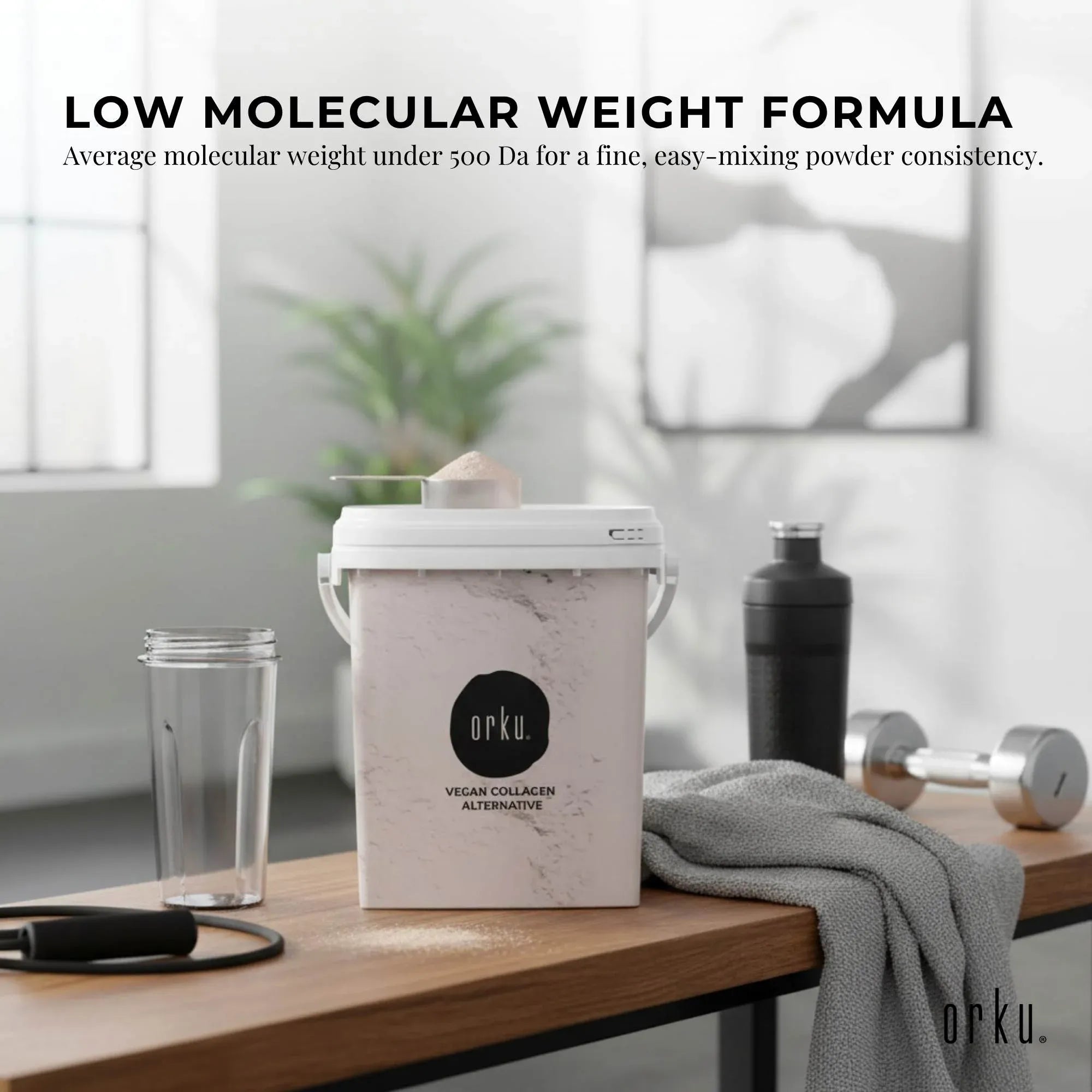 Orku 600g Vegan Collagen Plant Based Alternative Powder Hydrolysed Protein