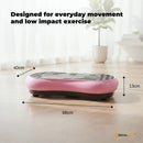 Social Hike 68cm Vibration Plate Machine Full Body Workout Platform Pink