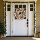 Christabelle 71cm Christmas Wreath Lush Green Holiday Door Wreath w/Jewelled Baubles, Foliage, Flowers, Ribbon & Berries