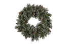 Christabelle 61cm Christmas Wreath Cashmere Pine with LED Lights Front Door Decoration Ornament