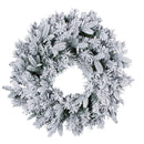Christabelle Christmas Wreath Snowy Atica Pre-Lit with LED Lights Front Door Decoration Ornament