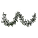 National Tree Company 274cm Pre Lit Snowy Stamford Spruce Battery Operated Christmas Garland w/LED Lights & Timer