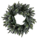 Christabelle 61cm Christmas Wreath Snowy Stamford Spruce with Coloured LED Lights Front Door Decoration Ornament