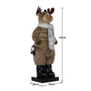 Christabelle 1.1m Musical LED Animated Christmas Moose Decoration Light-Up Lantern Ornament