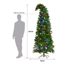 Christabelle Bad Santa 2.3m Curved Multicolour Pre-Lit Christmas Tree with 1240 Tips
