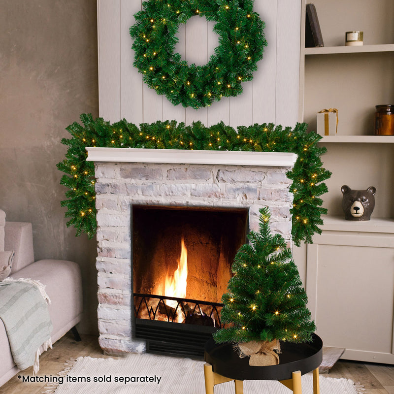 Christabelle 274cm Chadwick Green Pre-Lit Christmas Garland