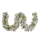 Christabelle 274cm Majestic Snow Prelit Christmas Garland