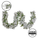 Christabelle 274cm Majestic Snow Prelit Christmas Garland