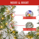 Christabelle 274cm Majestic Snow Prelit Christmas Garland