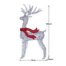 Christabelle 150cm Christmas Reindeer Display Led Lights Red Bow Aluminium Frame