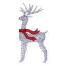 Christabelle 150cm Christmas Reindeer Display Led Lights Red Bow Aluminium Frame