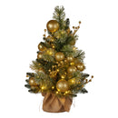 Christabelle 61cm Battery-operated Christmas Tree Warm Lights Led Table Top Gold