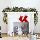 Christabelle 274cm Pre-lit Christmas Garland Gold Baubles Aa Battery Led Lights