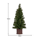Christabelle 4ft Christmas Tree Glittery Gold Pine Led Multi Lights Xmas Decor