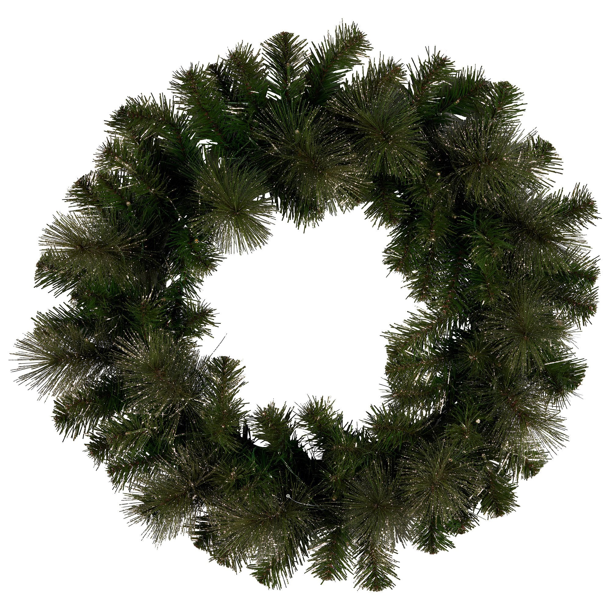 Christabelle 61cm Christmas Wreath with LED Lights Glittery Gold Pine re-Lit Front Door Decoration Ornament