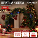 Christabelle 60cm Battery-operated Tabletop Christmas Archway Glittery Gold