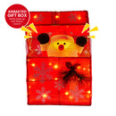 Christabelle Animated Santa Gift Box Led Christmas Tree Decoration Xmas Ornament