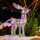 Christabelle 112cm Animated Reindeer Christmas Led Lights Tinsel Xmas Decor