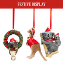 Christabelle Christmas Aussie Animals Pack of 6 Baubles Tree Decoration Ornaments Gift Pack