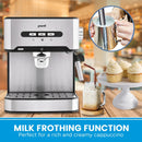 Pronti 1.6L Automatic Coffee Espresso Machine with Steam Frother