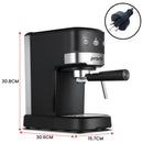 Pronti KCM-850D Coffee Machine 20 Bar Espresso Maker with Milk Frother and 1.25L Tank