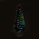 Christabelle 1.5m Pre-Lit Fibre Optic Artificial Christmas Tree with Multicolour Twinkling Star Lights