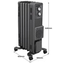Dimplex 1.5kW Oil Free Column Heater 5 Fin with Thermostat Turbo Fan