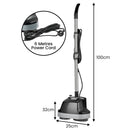 Kartrite Hauskeeper Gen2 5-in-1 Black Electric Floor Polisher Hard Waxer Buffer Scrubber Cleaner 240v With Twin Rotating Brushes 6m Power Cord