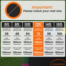 Kahuna 12ft Replacement Trampoline Safety Pad Cover and Jumping Spring Mat - Orange