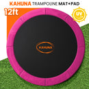 Kahuna 12ft Replacement Trampoline Safety Pad Cover and Jumping Spring Mat - Pink
