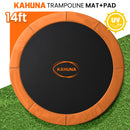 Kahuna 14ft Replacement Trampoline Safety Pad Cover and Jumping Spring Mat - Orange