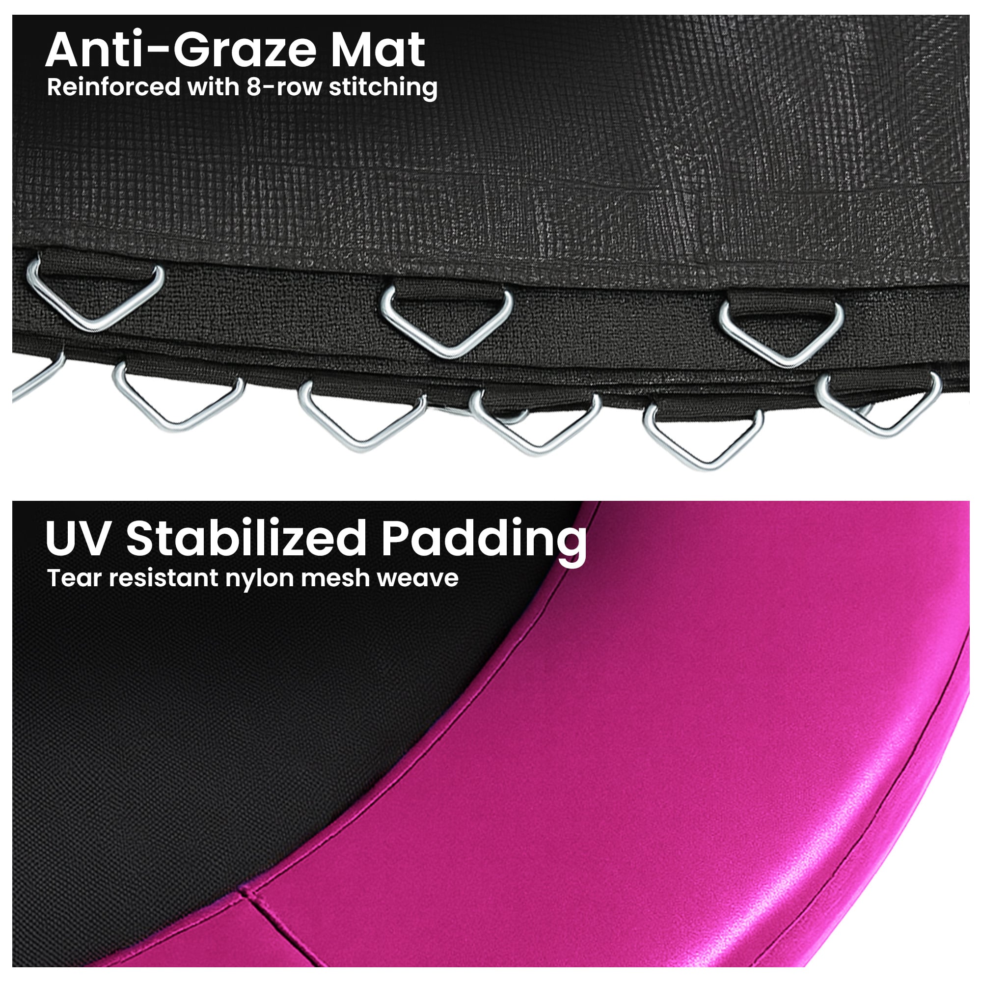 Kahuna 14ft Replacement Trampoline Safety Pad Cover and Jumping Spring Mat - Pink