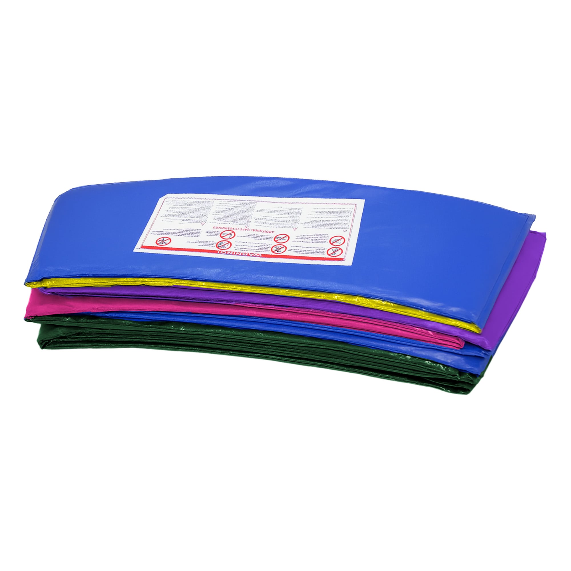 Kahuna 12ft Trampoline Pad and Net - Rainbow