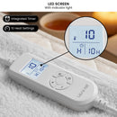 Laura Hill Queen Electric Heated Underlay Blanket Fleecy Fabric with Timer
