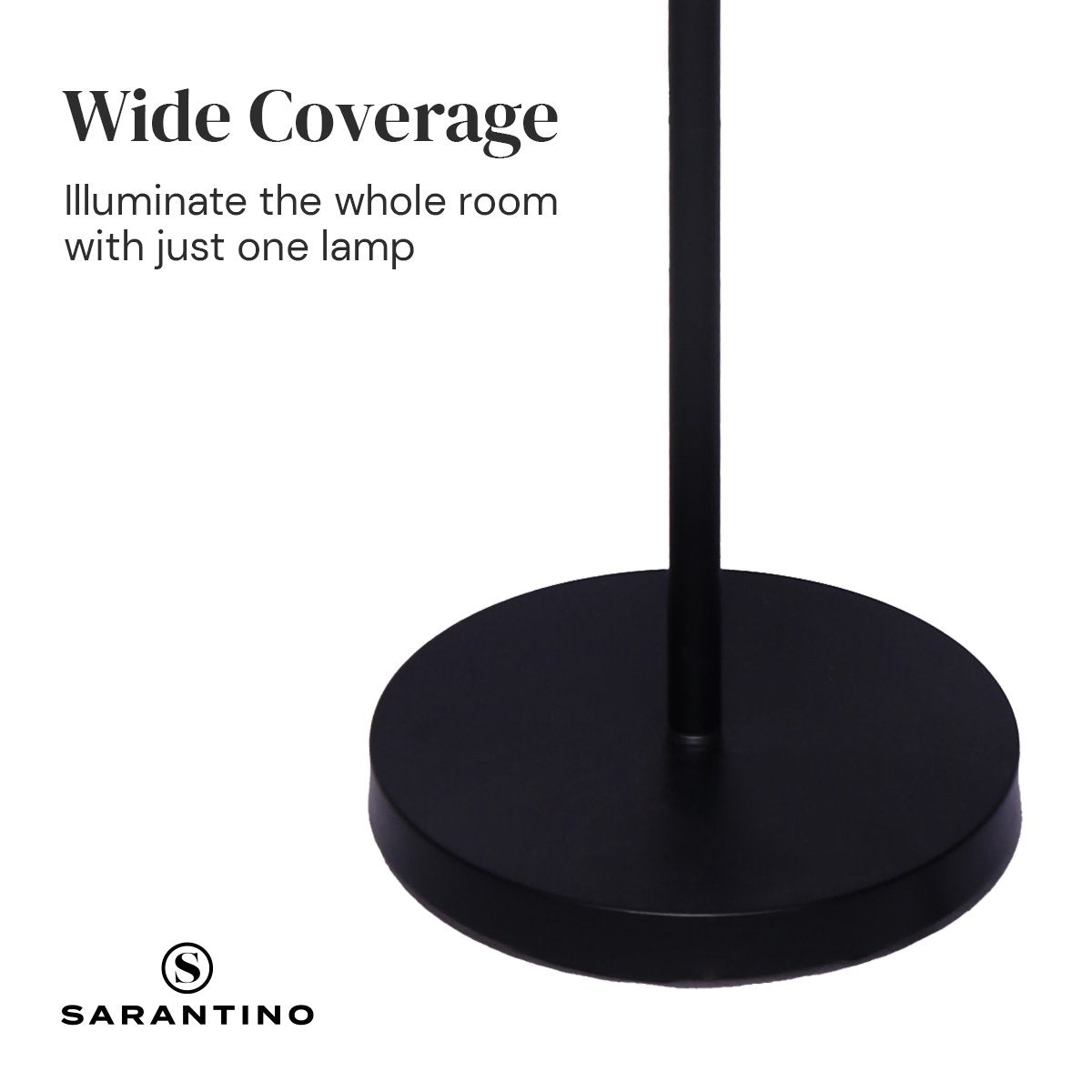 Sarantino 4-Light Industrial Floor Lamp 160cm Modern Vintage Metal Standing Light LED Living Room Bedroom E27