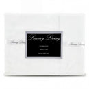 Laura Hill 750 Thread Count Pure Cotton Queen Bed Sheet Set 4 Piece Gift Pack - White