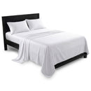 Laura Hill 750 Thread Count Pure Cotton Queen Bed Sheet Set 4 Piece Gift Pack - White
