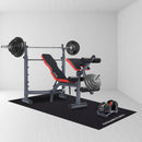 Powertrain 1.5m Exercise Treadmill Mat 5mm Thick Non-Slip EVA Floor Protector for Spin Bike Home Gym Equipment