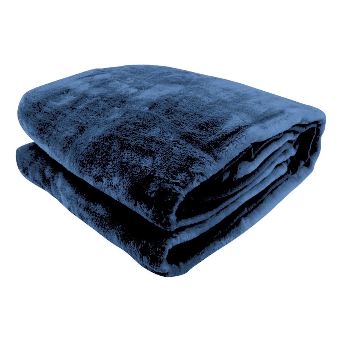 Laura Hill 800-gsm Faux Mink Throw Rug Blanket Queen Size Double-sided Large 220 X 240cm Heavy - Blue