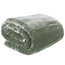 Laura Hill 800-GSM Mink Blanket Queen Size Double-Sided Soft Plush Bed Faux Throw Rug 220 X 240cm Heavy Sage