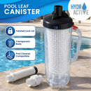 HydroActive Inline Pool Leaf Canister Debris Catcher Trap Basket for Suction Side Automatic Pool Vacuum Cleaners