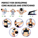 Powertrain 40cm Pilates Ring Magic Fitness Circle Dual Grip Handles for Yoga Core Thigh Workout Resistance - Blue