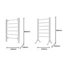 Pronti Heated Towel Rack Electric Bathroom Towel Rails Warmer 100w - Silver