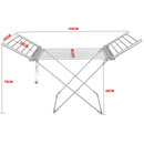 Pronti Heated Towel Clothes Rack Dryer Warmer Rack Airer Heat Line Hanger Laundry
