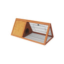 Little Buddies 98cm Wooden Triangle Rabbit Hutch Outdoor Guinea Pig Cage Small Animal Pet Enclosure with Run