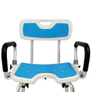 Orthonica Height Adjustable Aluminium Shower Chair With Adjustable Armrests
