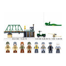 Sluban B0981 Model Kit WWII Battle of Budapest Winter Counter Attack Military Bridge Checkpoint Diorama Army DIY Set Toy
